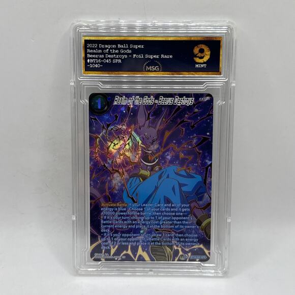 Dragon Ball Super Card - Realm of the Gods Beerus Destroys Graded 9 Mint - Picture 1 of 2